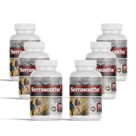 Serrasoothe supplement – natural joint relief with serrapeptase and herbal enzymes